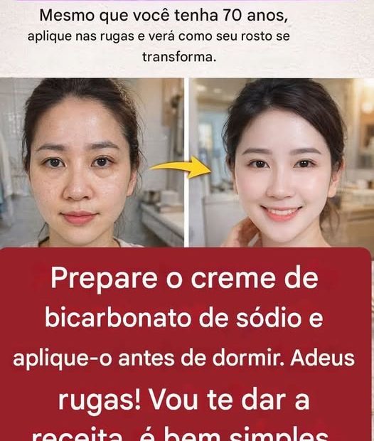 Creme de Bicarbonato de Sódio para Rejuvenescer a Pele