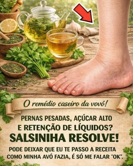 Remedio caseiro para pernas pesadas, açúcar alto e retenção de líquido